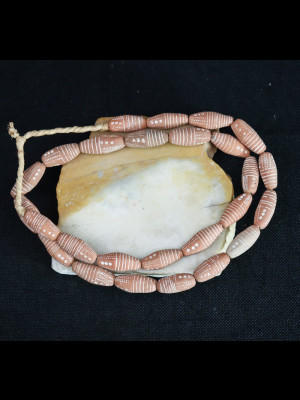 26 terracotta beads 