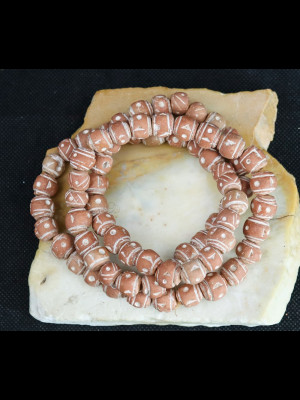 74 terra cotta beads