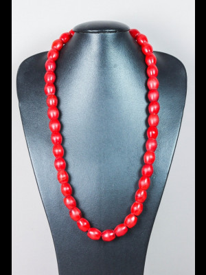 Necklace with 38 "Ethiopian" glass trade beads