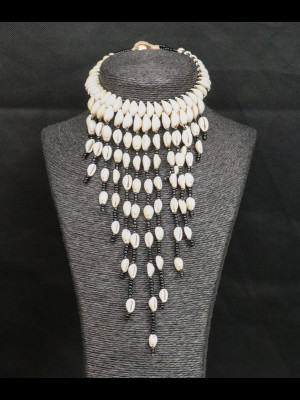 Necklace in cowry shells
