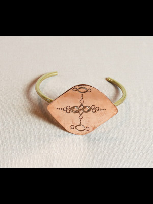 Bracelet in brass and copper