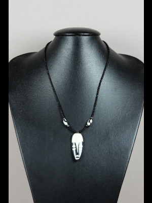 Necklace with bone pendant