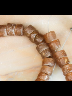 Strand of 108 glass beads from Ghana