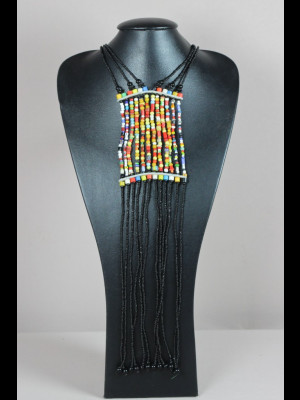 Necklace with glass beads