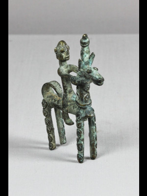 Horse rider in bronze