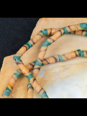 Strand of 105 glass beads from Ghana