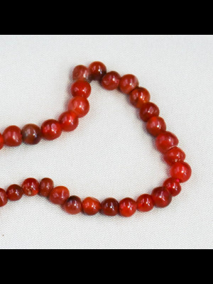 100 round carnelian beads
