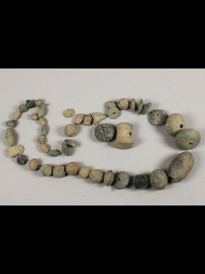 45 excavation beads in terra cotta