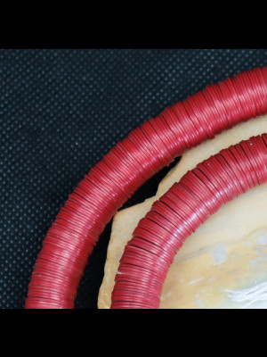 African bakelite heishi disk beads 12mm