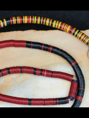 African bakelite heishi disk beads 6mm