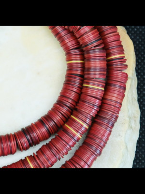 African bakelite heishi disk beads 8mm