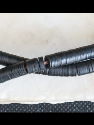 African bakelite heishi disk beads 6mm