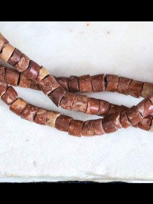 198 old African bauxite beads