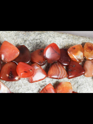 49 carnelian beads