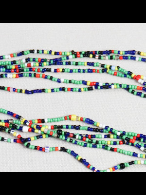 Small multicoloured glass beads