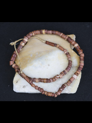 Strand of old African bauxite beads
