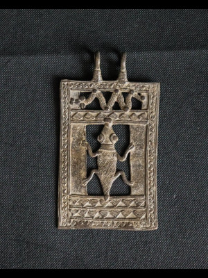 Large bronze pendant (Burkina Faso)
