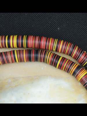 African bakelite heishi disk beads 12mm