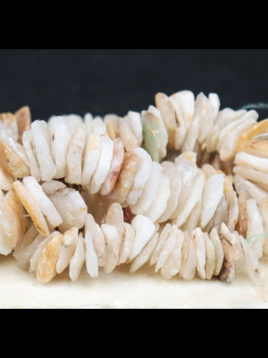 Strand of 198 ancient quartz beads