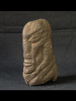 Very old Dogon statuette in stone (Mali)